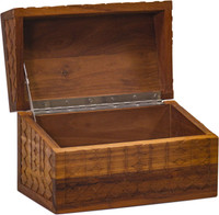 AquaTeak Manada Small Carved Teak Storage Box
