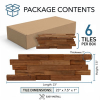Manada Reclaimed Teak Wood Wall-Tile Decor