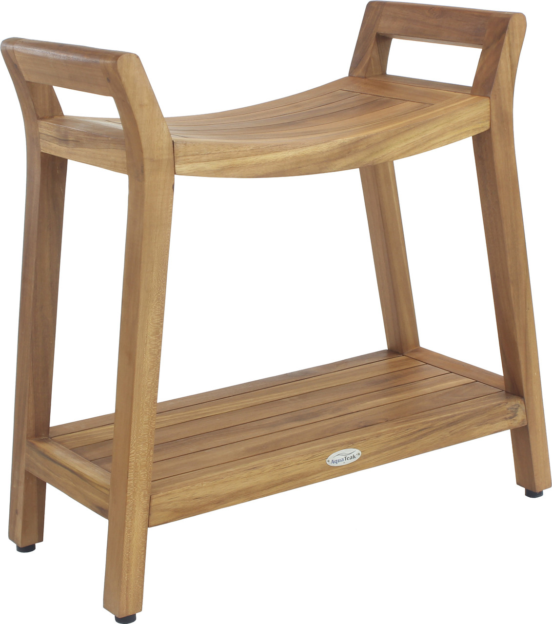 Patented Asia® Ascend Teak Shower Bench with Elevated Height Aqua Teak