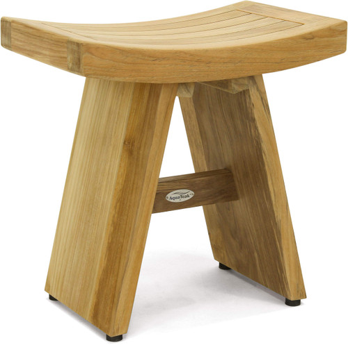 18" Asia-Raw Teak Shower Bench
