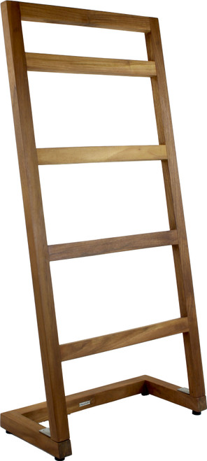 Patented Sula Angled Teak Towel Stand