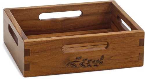 AquaTeak 3" Spa-Artisan™ Teak Storage Bin