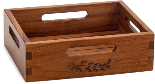 3" Spa-Artisan Teak Storage Bin