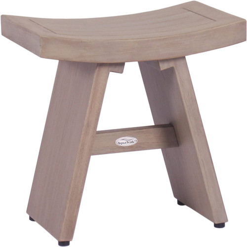 18" Asia-Elite Gray Teak Shower Bench