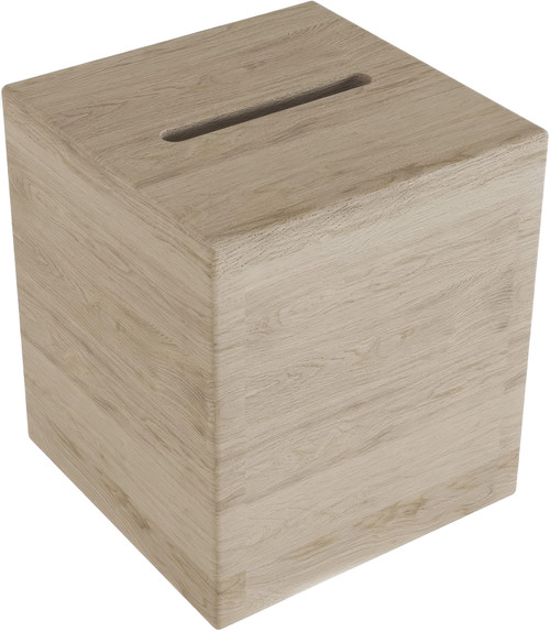 Manada Mist-Shield Square Teak Tissue Box
