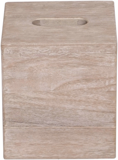 The Manada-Mist™ Square Teak Tissue Box.