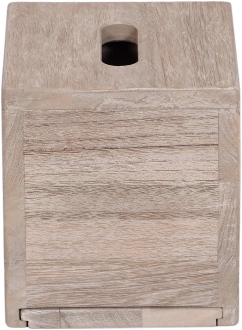 The Manada-Mist™ Square Teak Tissue Box.