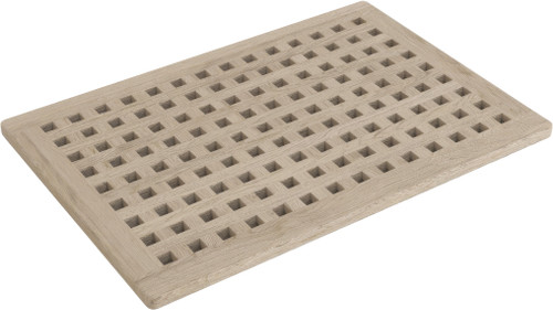 Grate Mist-Shield Teak Bath & Shower Mat