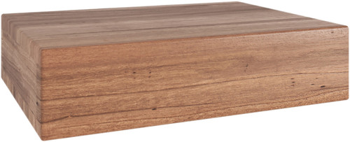 12" Sermata Floating Teak Wall Shelf