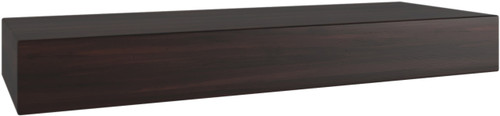 24" Sermata™ Mocha-Shield Floating Teak Wall Shelf