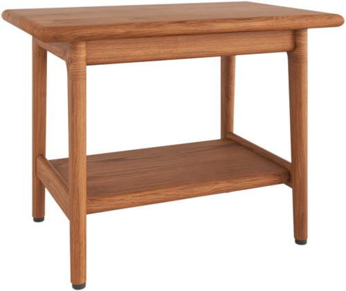 The 24" Maluku-Bjön™ Solid Side Table & Shelf