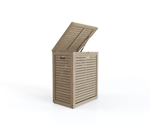 The Spa-Mist™ Large Rectangular OptiAREA™ Teak Storage Hamper.