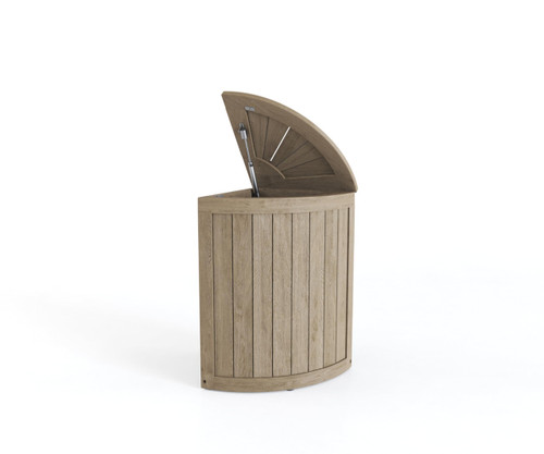 Kai-Mist Corner Teak Laundry & Storage Hamper