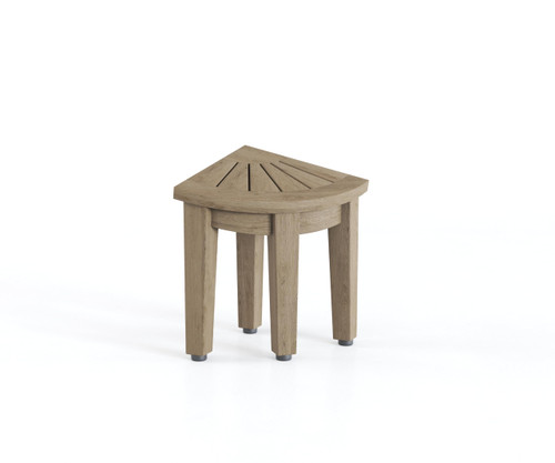 Patented Kai-Mist™ Angled Corner Teak Shaving & Washing Foot Rest