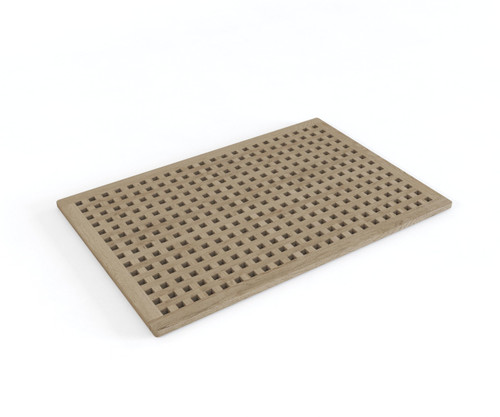 AquaTeak Grate-Mist Kitchen Anti-Fatigue Teak Floor Mat