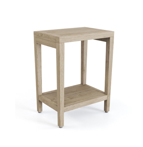 AquaTeak 24" Manada-Mist Teak Side Table