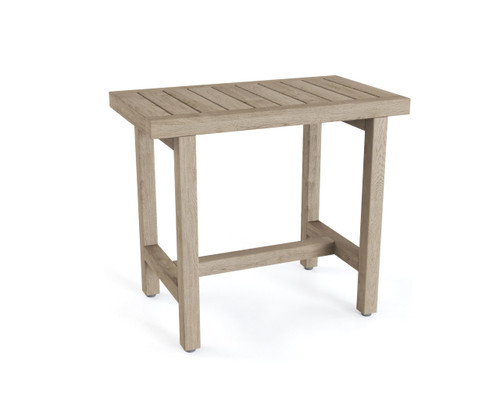 Patented 24" Spa-Mist Lotus Teak Shower Bench with Elevated Height