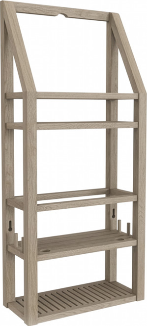 Moa-Mist Rectangular Teak Shower Organizer