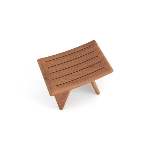 The 18" Asia-Bjön Slatted Teak Shower Bench.