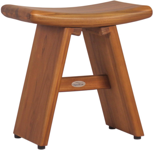18" Asia-Bjon Solid Top Teak Shower Bench