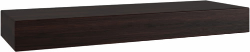 18" Aru Mocha-Shield OptiAREA Floating Teak Wall Shelf