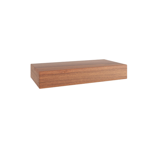12" Aru™ OptiAREA Floating Teak Wall Shelf