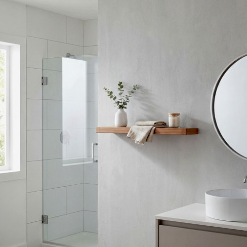 30" Obi OptiAREA Floating Teak Wall Shelf