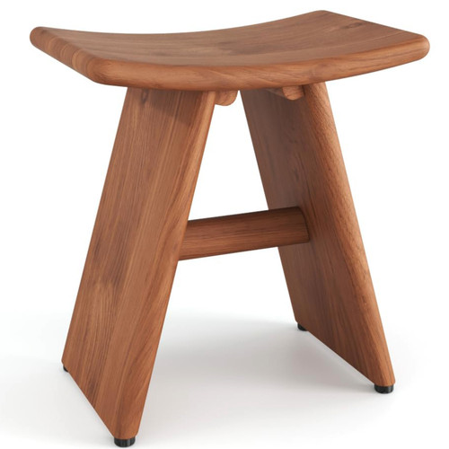 18" Asia-Bjon Lite Solid Top Teak Shower Bench