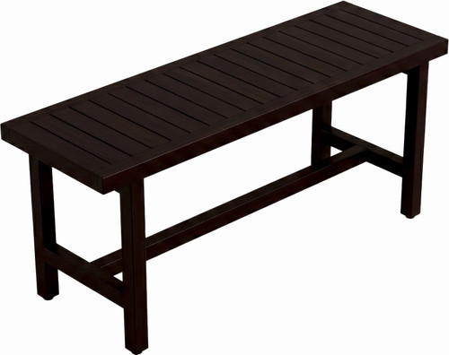 48" Spa Mocha-Shield Grand Estate Teak Shower Bench