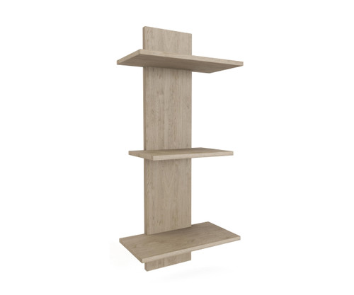 AquaTeak Manada-Mist Three-Tier Teak Wall Shelf