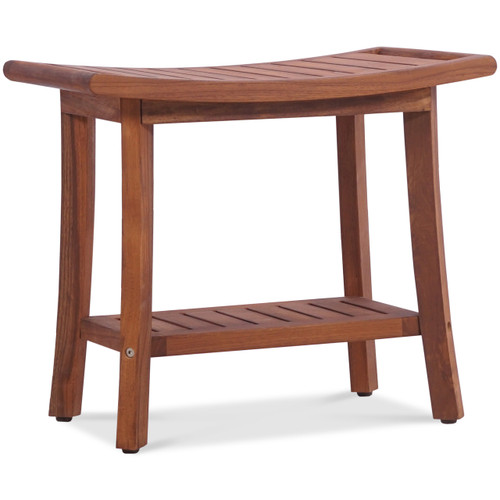 Spa Teak Shower Bench with Handles