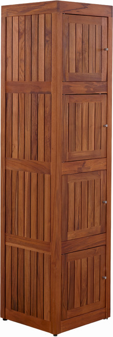 Sula OptiAREA Four-Level Teak Tower Floor Cabinet