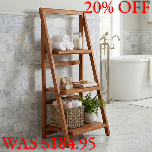 Sula Teak Ladder Storage Stand