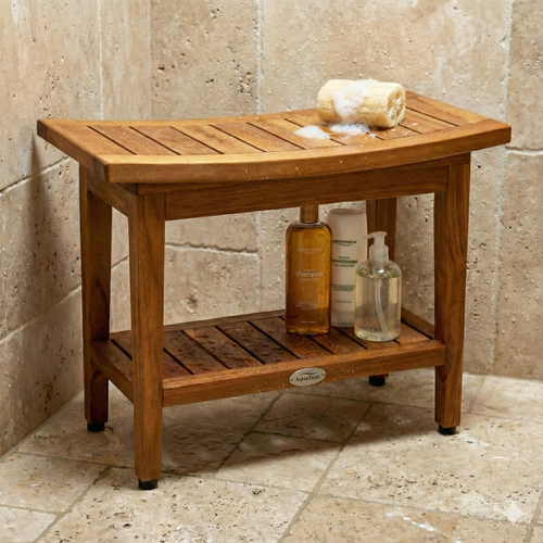 Spa Mocha-Shield Large Size Teak Laundry or Storage Hamper