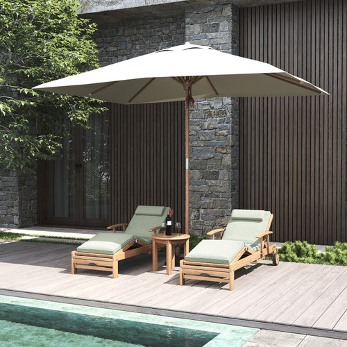Nantucket™ Teak Lounger with Arms
