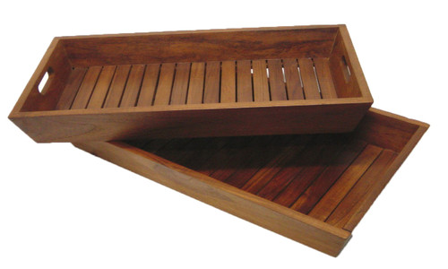 teak nesting trays