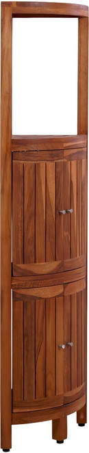 Kai Fully Assembled Corner Teak Storage & Display Cabinet