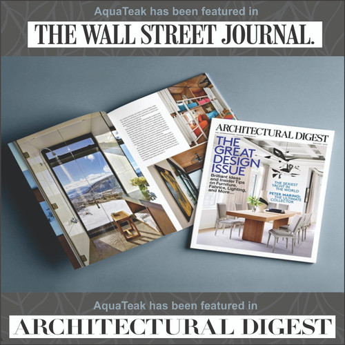 30" Bisa Floating Teak Wall Shelf