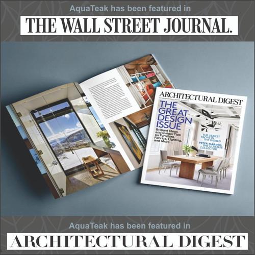 Manada Teak Wall Mount Towel Rack