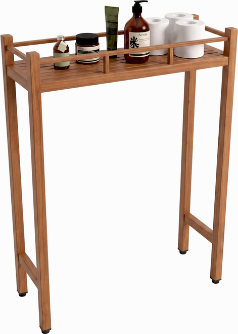 Patented Sula Teak Over-Commode Storage