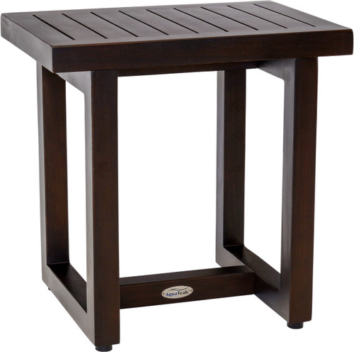 18" Spa Mocha-Shield Teak Shower Bench