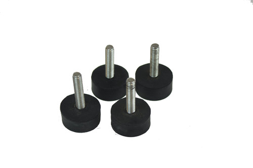 Set of Four (4) Non-Slip Height Adjustable Rubber Feet
