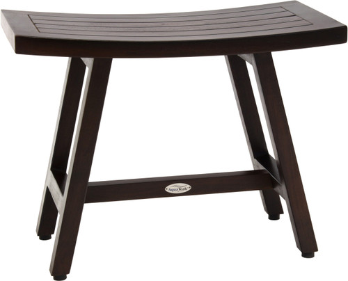 Patented 24" Asia Lotus Mocha-Shield Teak Shower Bench