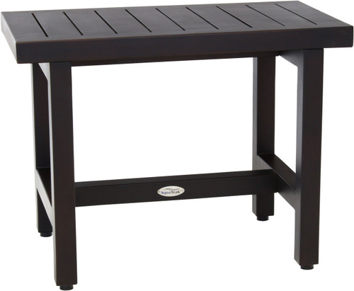 Patented 24" Spa Lotus Mocha-Shield Teak Shower Bench