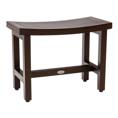 Patented 24" Sumba Lotus Mocha-Shield Teak Shower Bench