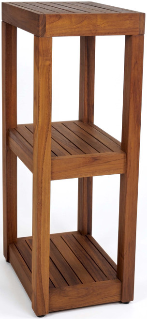 The Original Sula Square Three Tier Teak Bath Stand