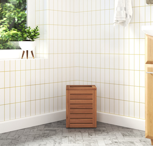 Spa™ Teak Waste Basket