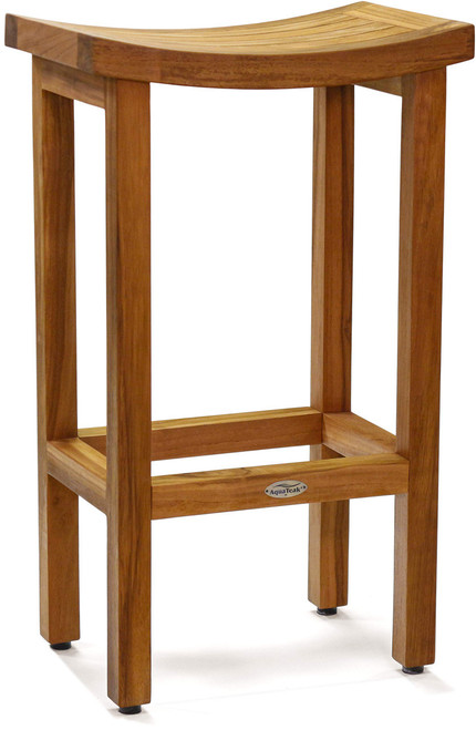 Patented 30" Tall Sumba Teak Bar Stool