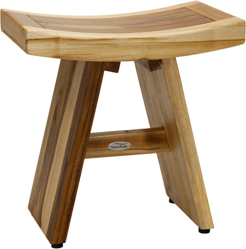 18" Asia® Clear-Shield Teak Shower Bench