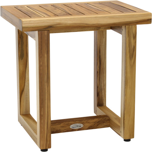 18" Spa™ Clear-Shield Teak Shower Bench